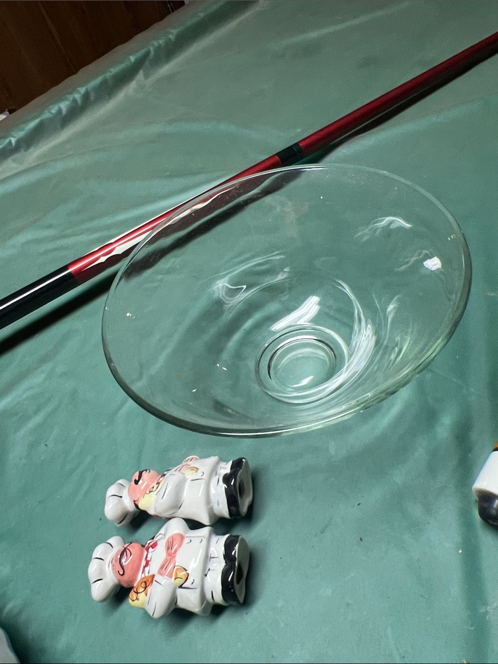 Clear Glass Decorative Bowl - White/Clear